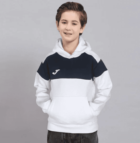 Joma Pullover Panel Hood Kids-2590-White Navy